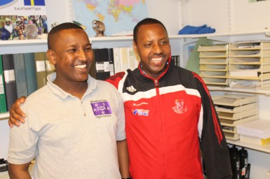 Hashim Abdikarem och Claudien Tuyisabe