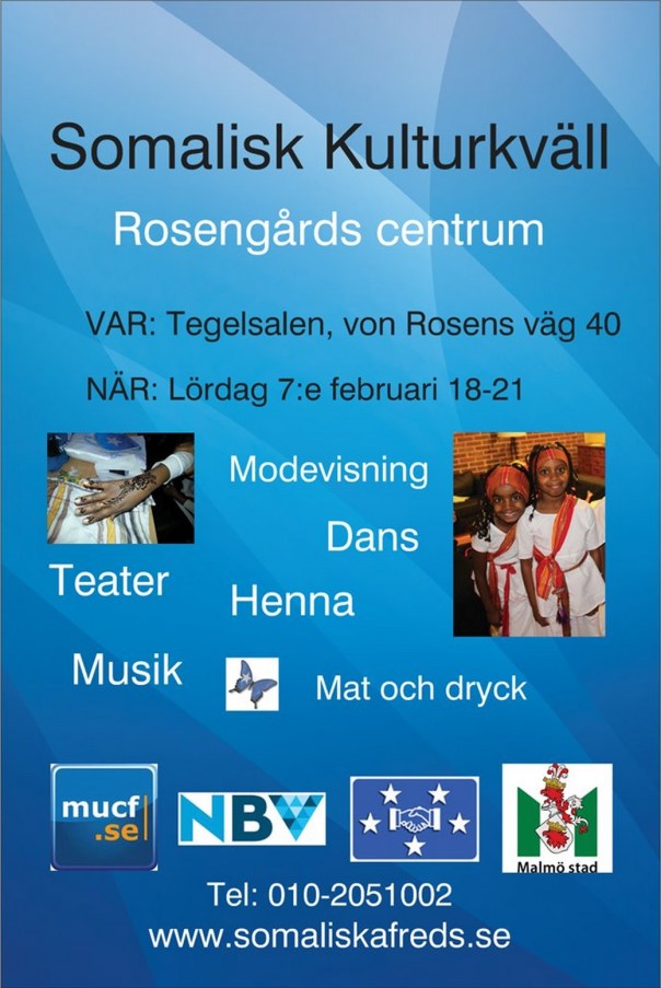 Somalisk kulturkväll 7 februari 2015