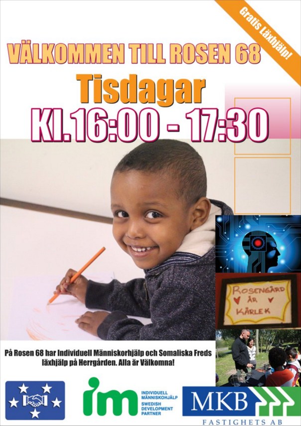 Affisch läxhjälp Rosen 68